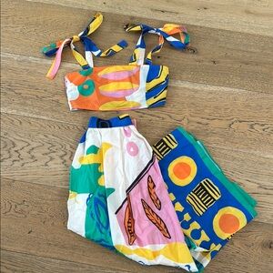 Colorful Women's Two-Piece Set